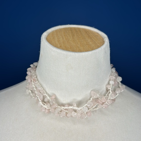 JRSDesignsltd Jewelry - Rose Quartz chip necklace